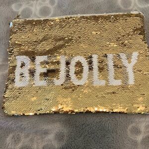 Mud Pie Gold Sequin Clutch